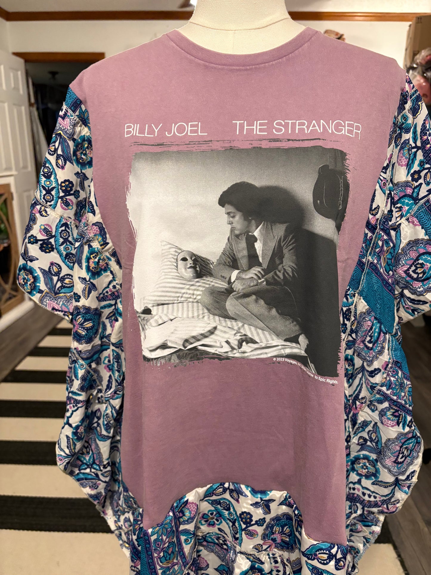 Billy Joel Upcycled Silk Butterfly Cocoon Top One Size fits a Small to XXL Hi/Lo