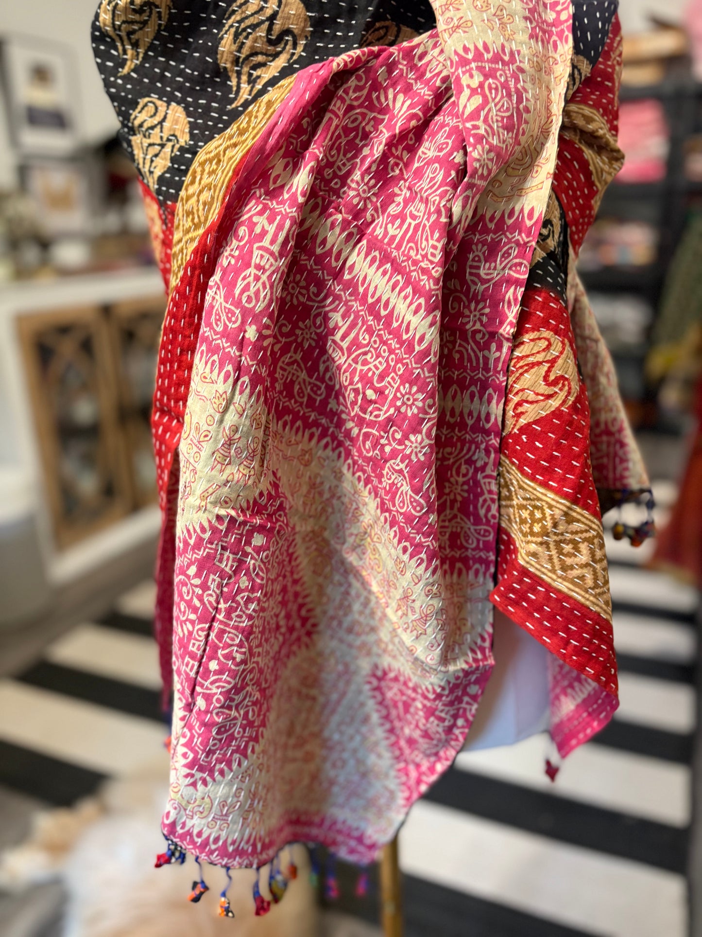 Janice Cotton Kantha Scarf
