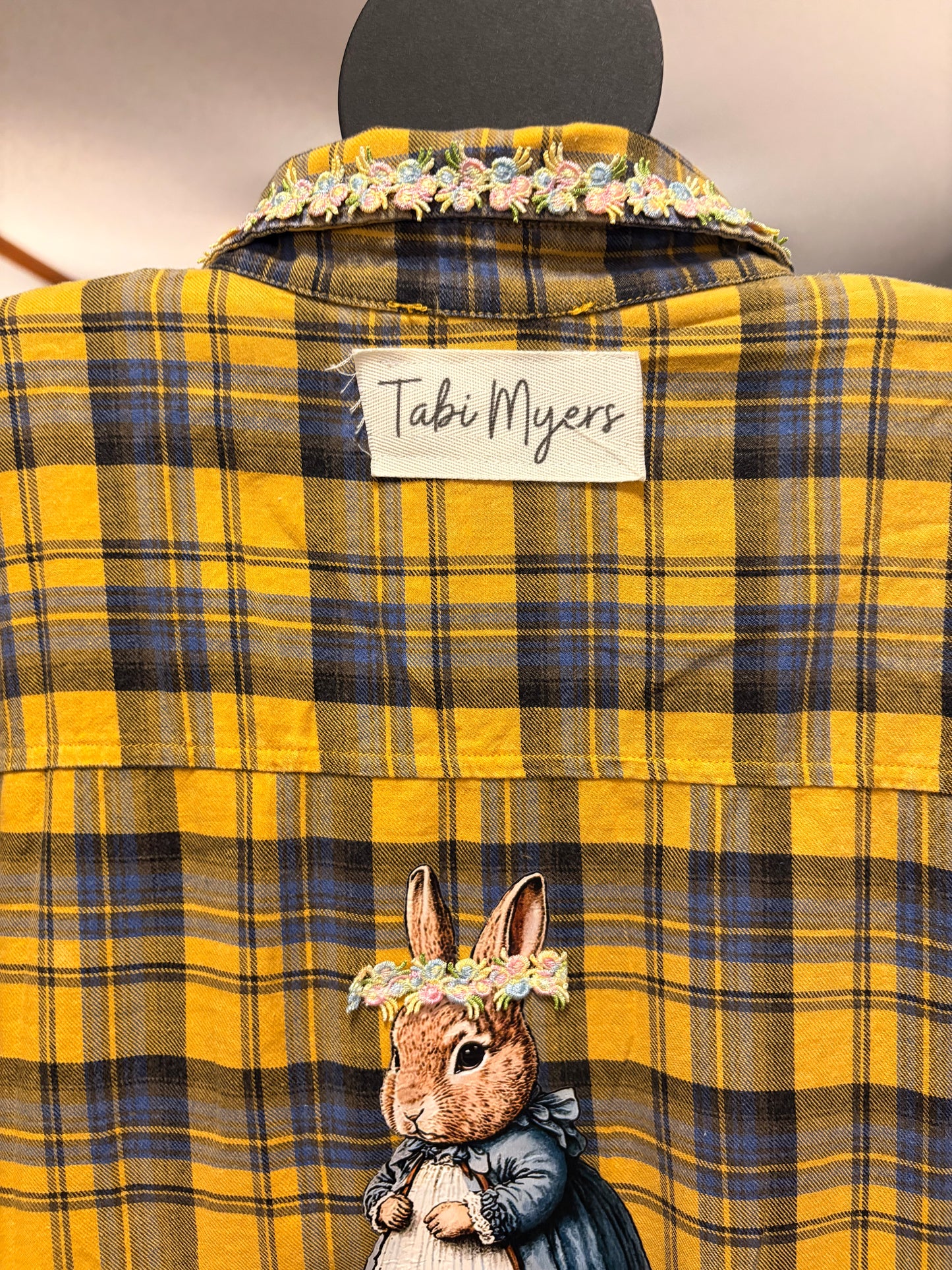 Petunia Bunny “Junk” Flannel Very Long Length One Size Fits an XXL-3X 16-20