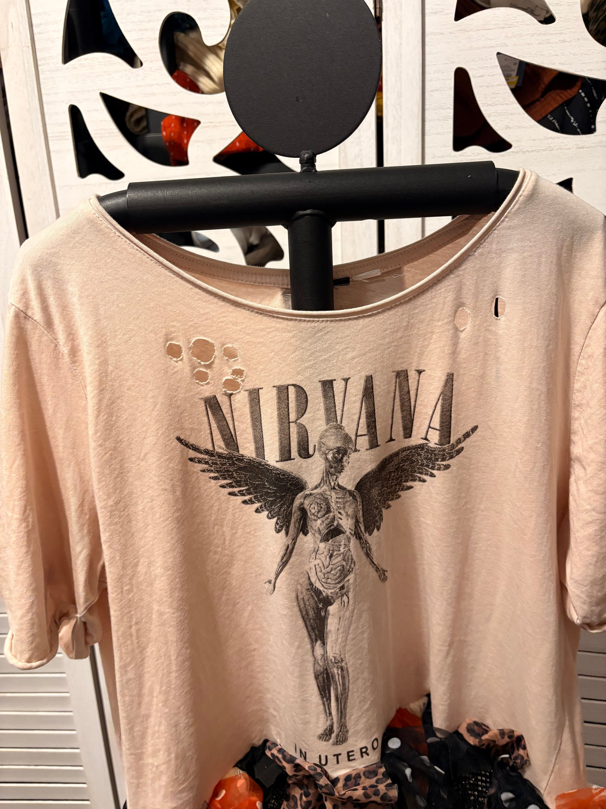 Come As You Are Glam Fringe Tee One Size Fits Small to Large