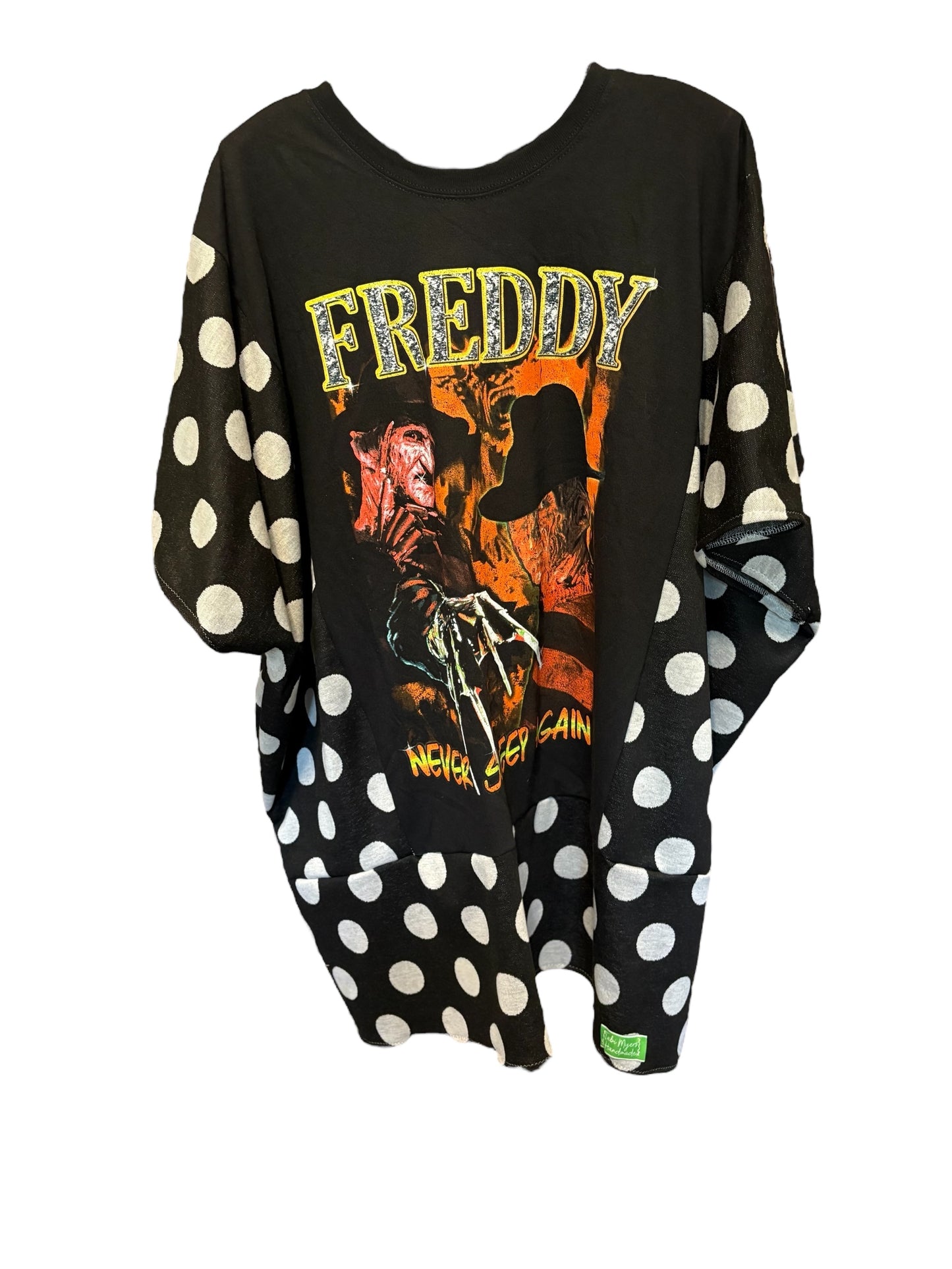 Freddy Upcycled Drop-Sleeve Knit Tee Dress One Size Fits a Small to 3X