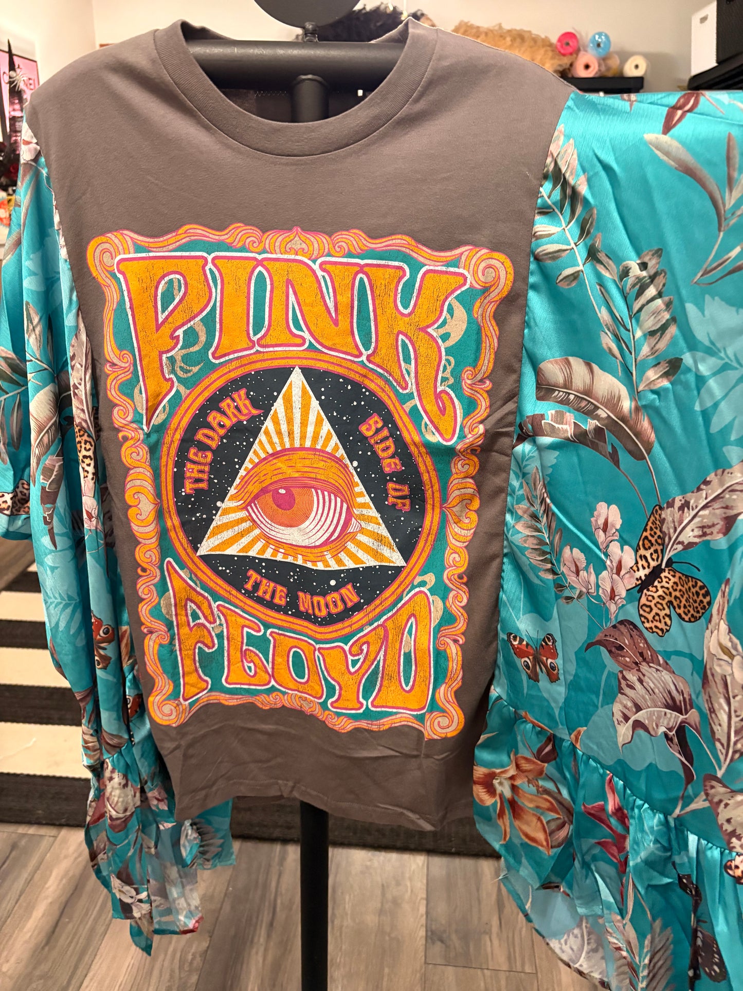 Comfortably Numb Upcycled Kimono Top One Size Fits a Small to 3X