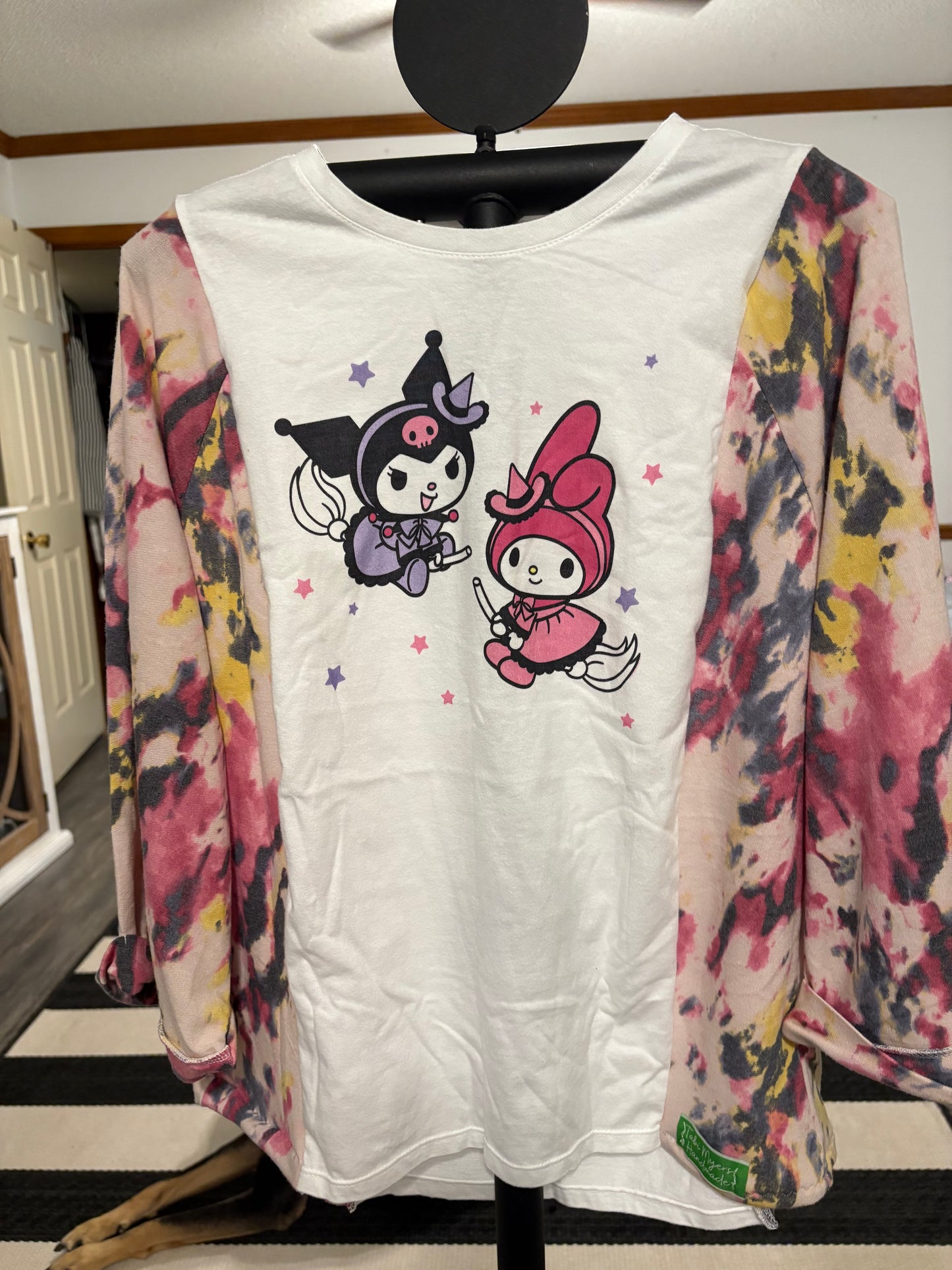 Hello Witches Upcycled Tee Fits an XSmall to Large OVERSIZED