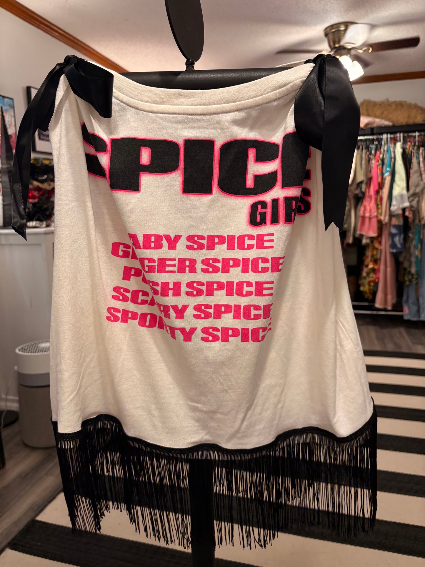 Spicey Fringe Tee One Size Fits Small to XL