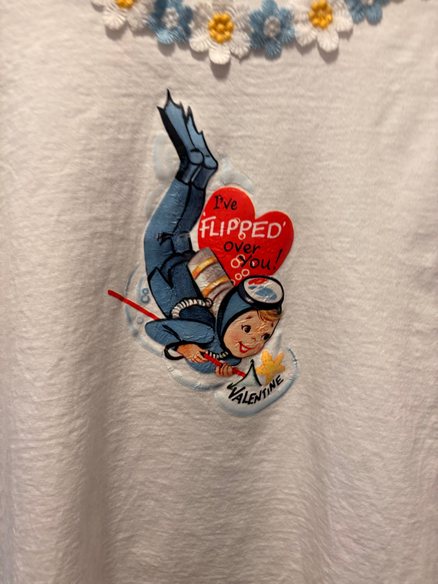 Flipped Over You “Junk” Tee One Size Fits a Small to Large