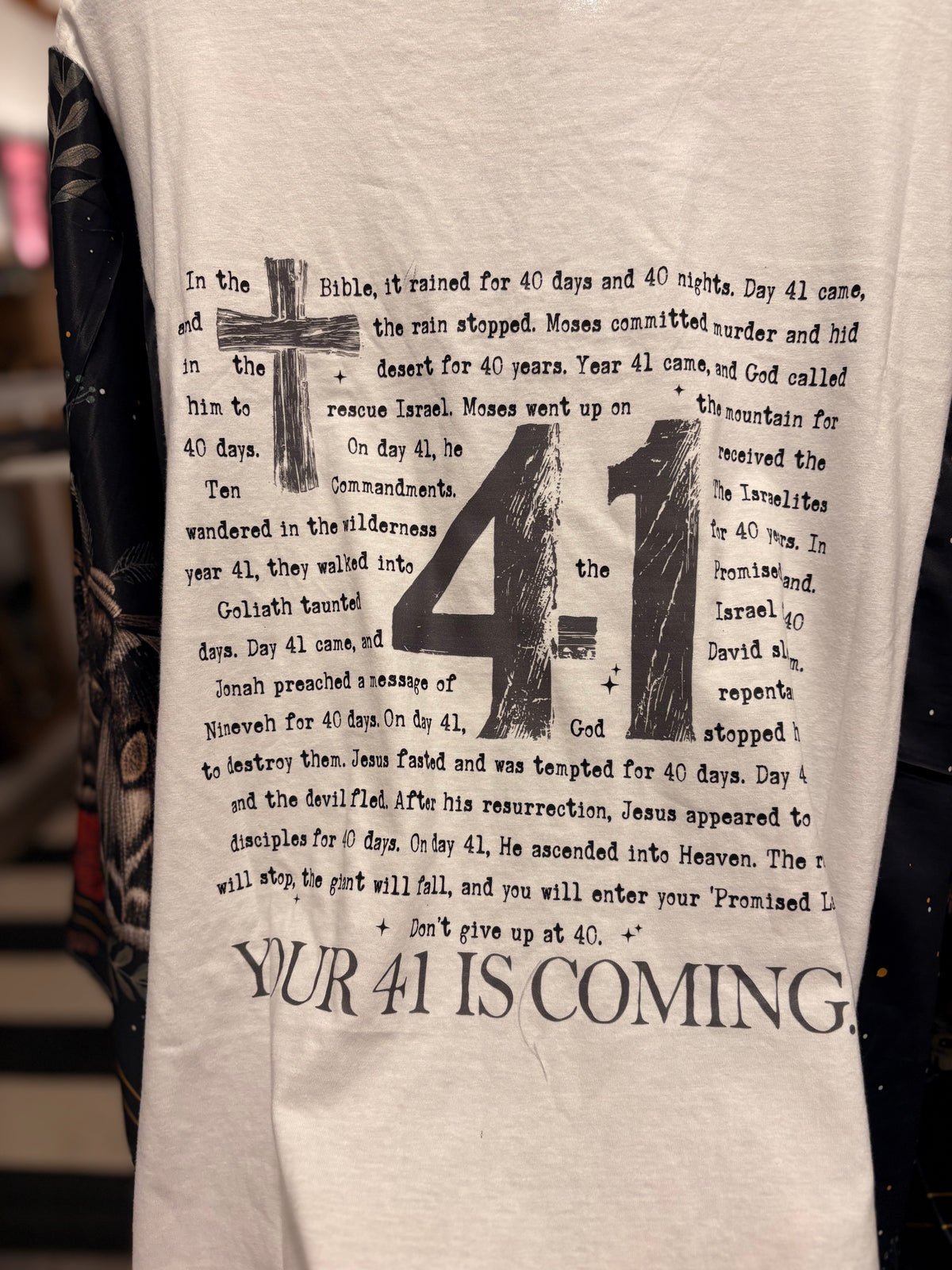 Your 41 Is Coming Poncho One Size fits a Small to XXL