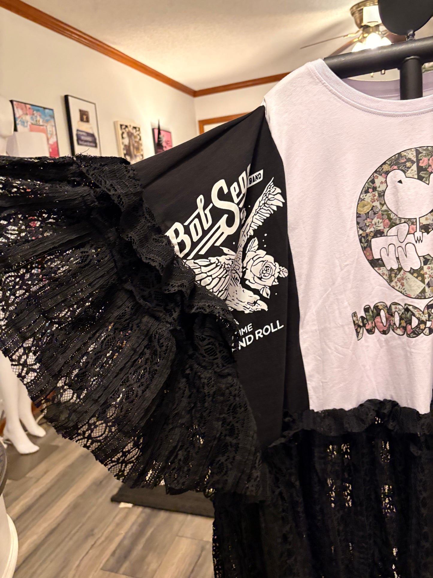 The Festival Upcycled Rockstar Fairytale Top One Size Fits a Small to 3X Super Oversized!