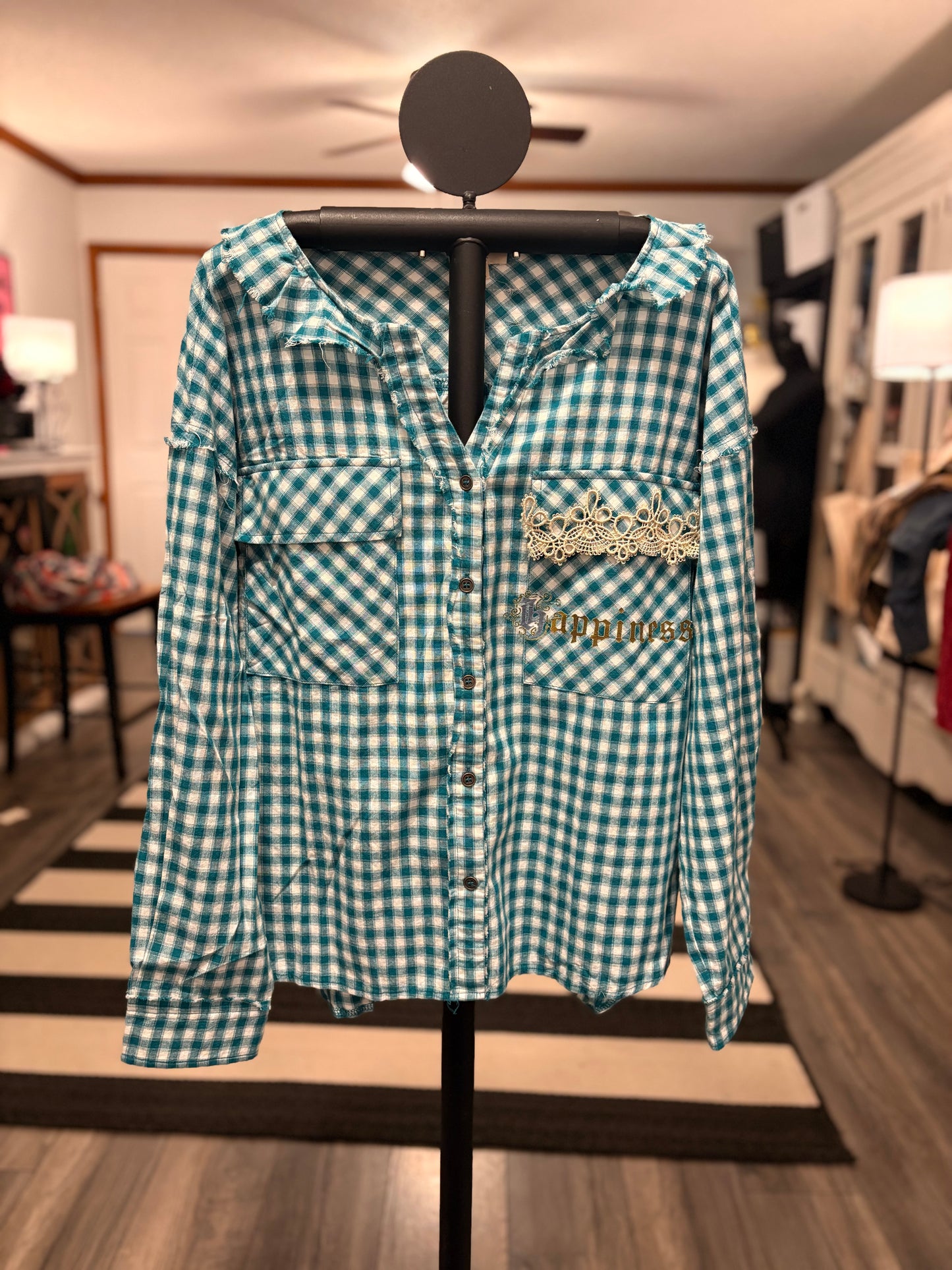 Petunia Bunny “Junk” Flannel Very Long Length One Size Fits an XXL-3X 16-20