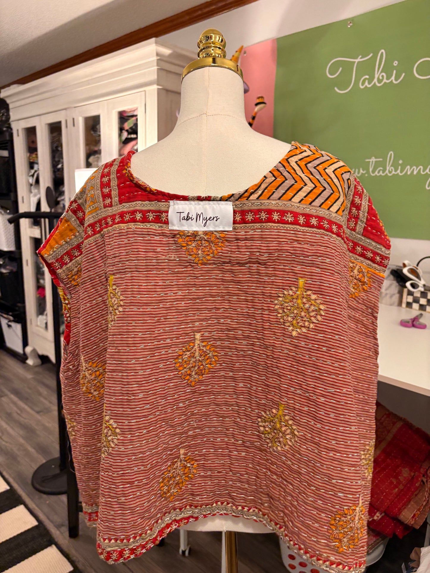 Ida Kantha Top One Size Fits a Small to XL 6-14