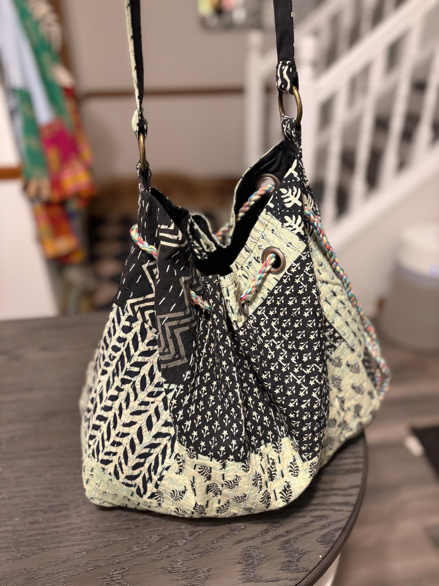 Boho Blooms Bag - Green