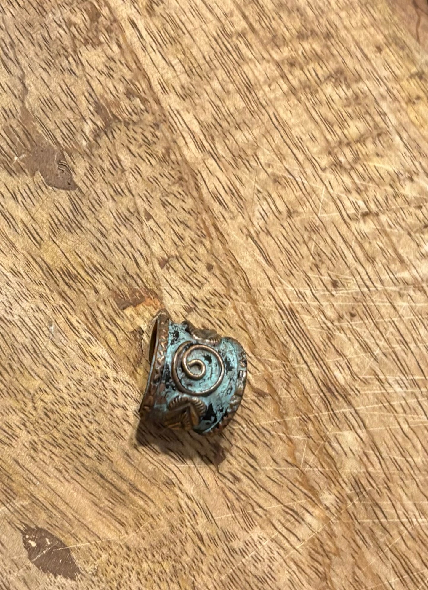 Vintage Copper Patina Rings