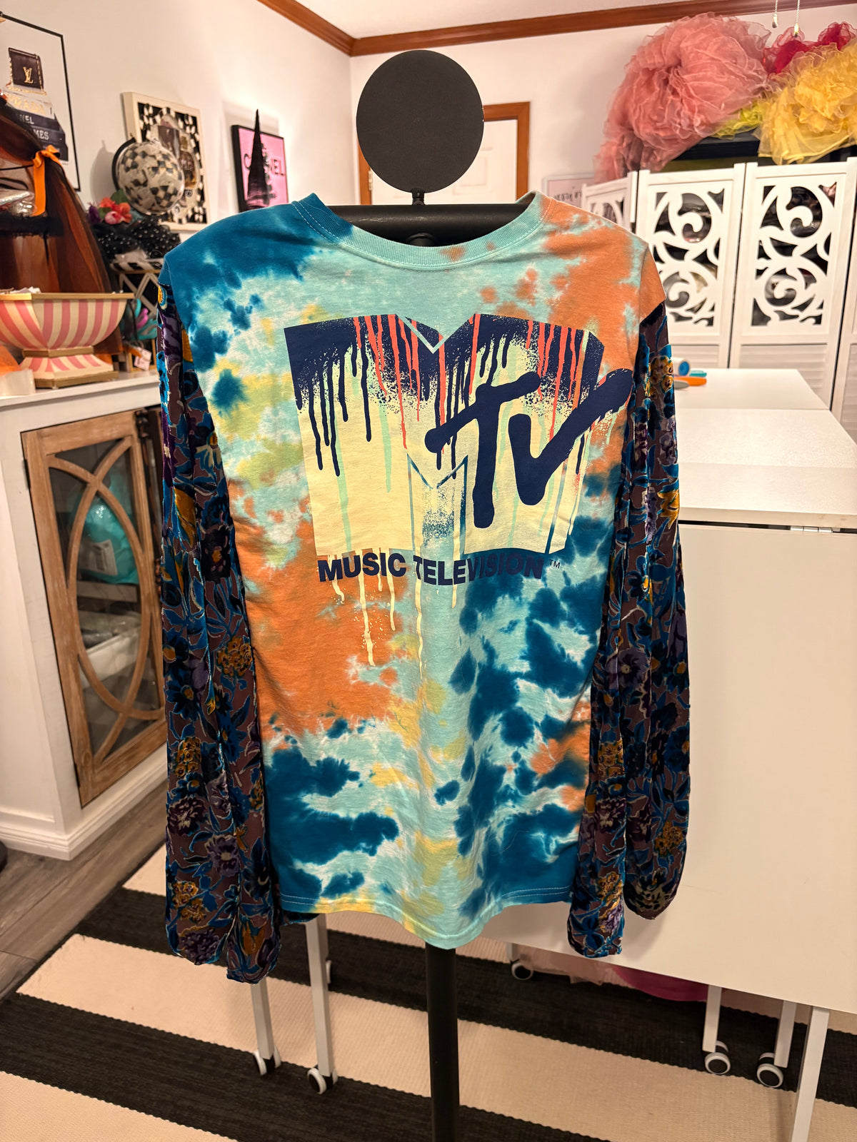 Video Killed The Radio Star Upcycled Tee One Size fits a Small to Large