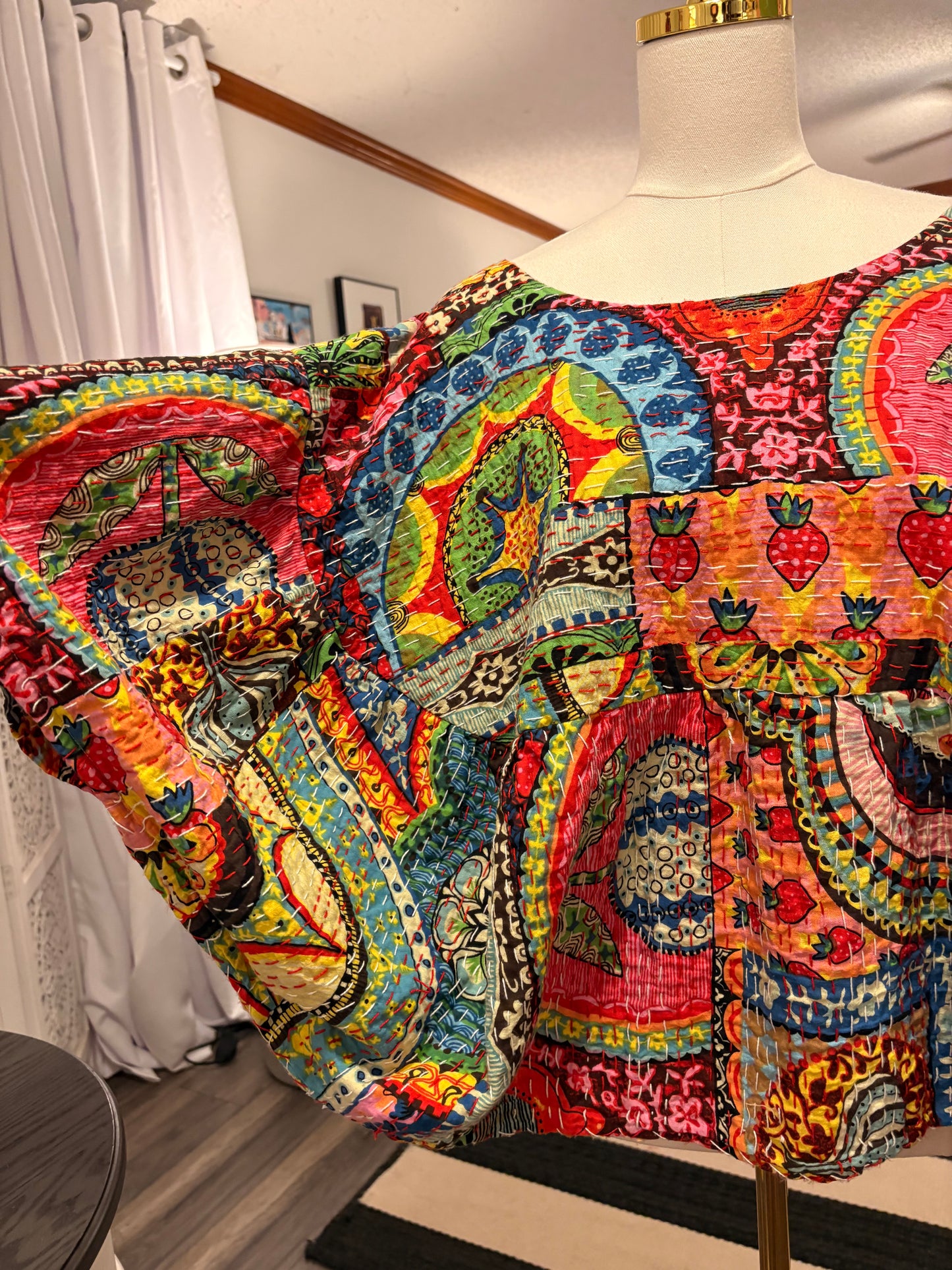 Carrie Kantha Circle Top One Size Fits a Small to XXL