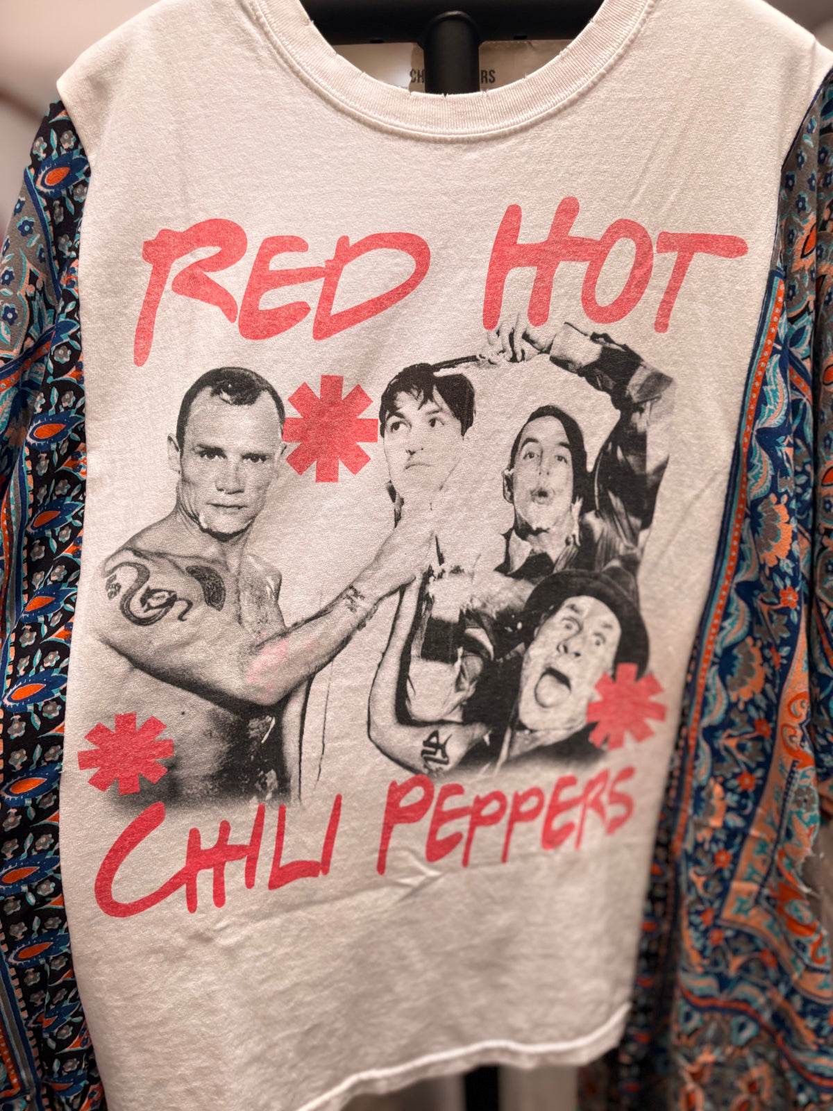 Hot Chili Upcycled Kimono Tee One Size Fits a Small to XXL
