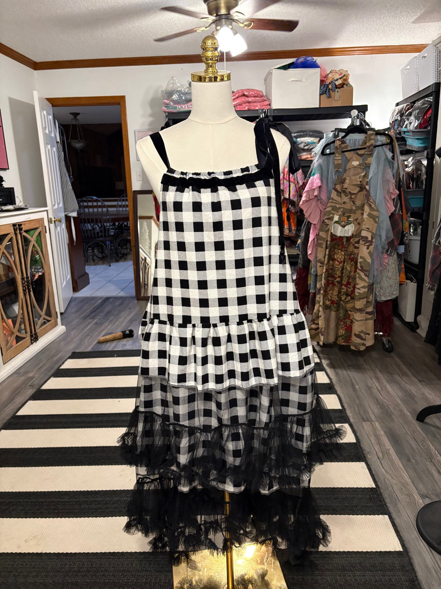 Sophia’s Ruffled Slip Dress One Size Fits a Small to XL