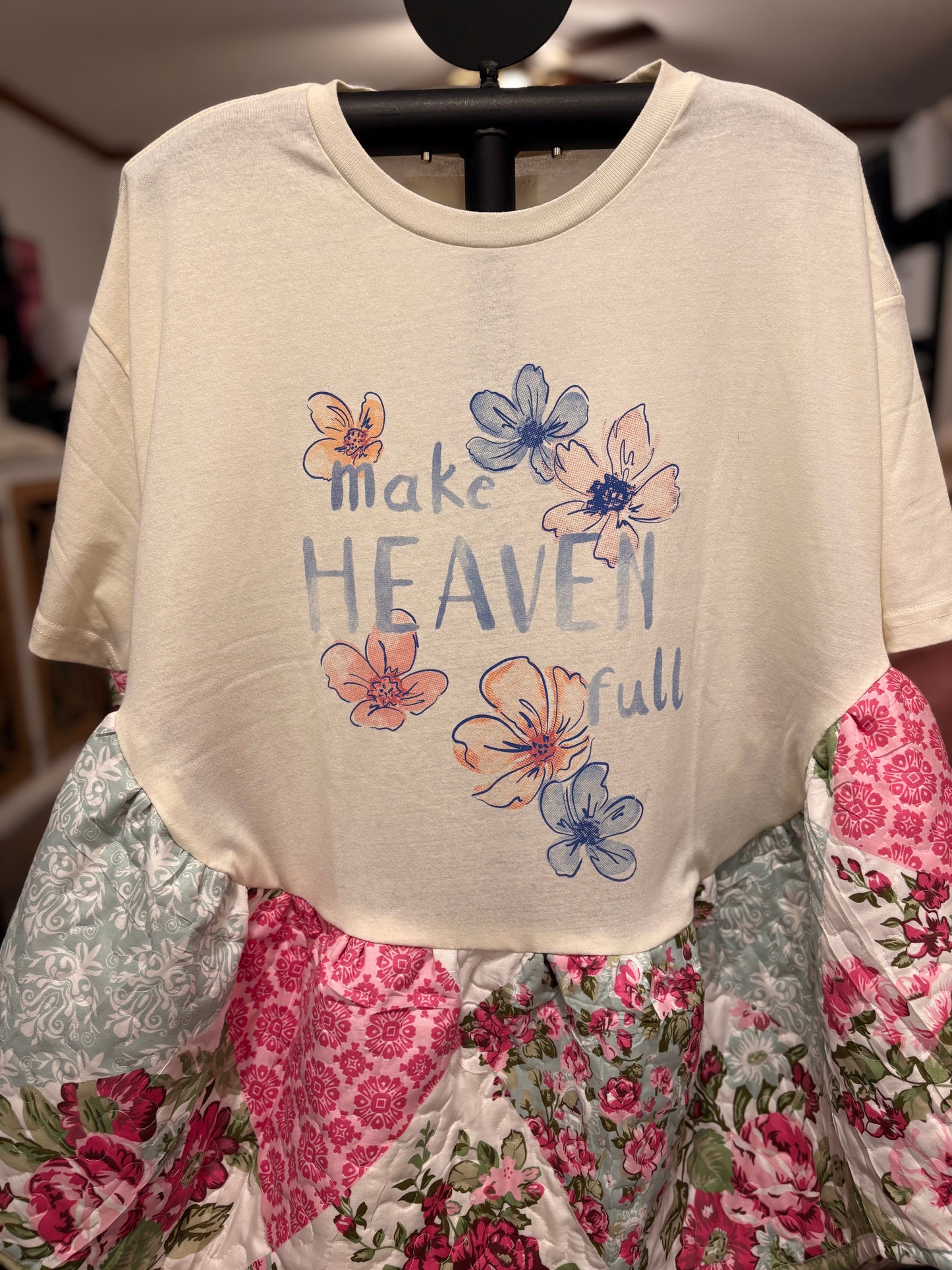 Crowded Quilted Rock Angel Poncho One Size Fits a Small to XXL (4-16) Oversized