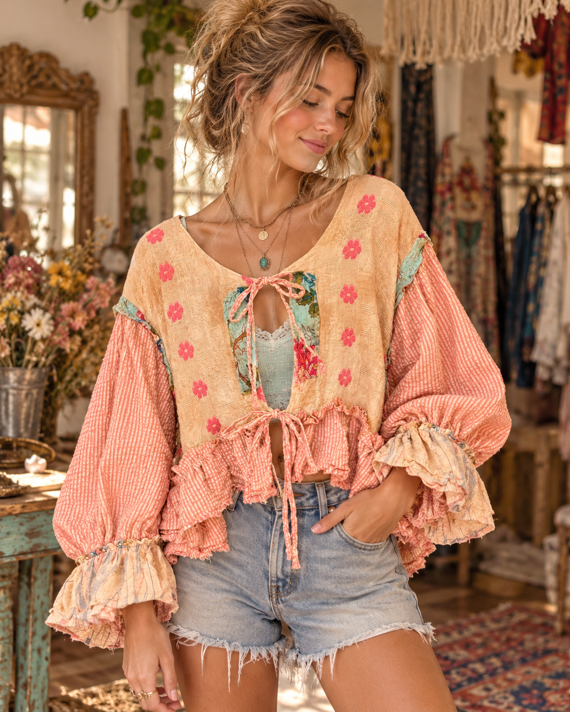 Celebrate Every Day Cropped Jacket One Size Fits Small to XXL