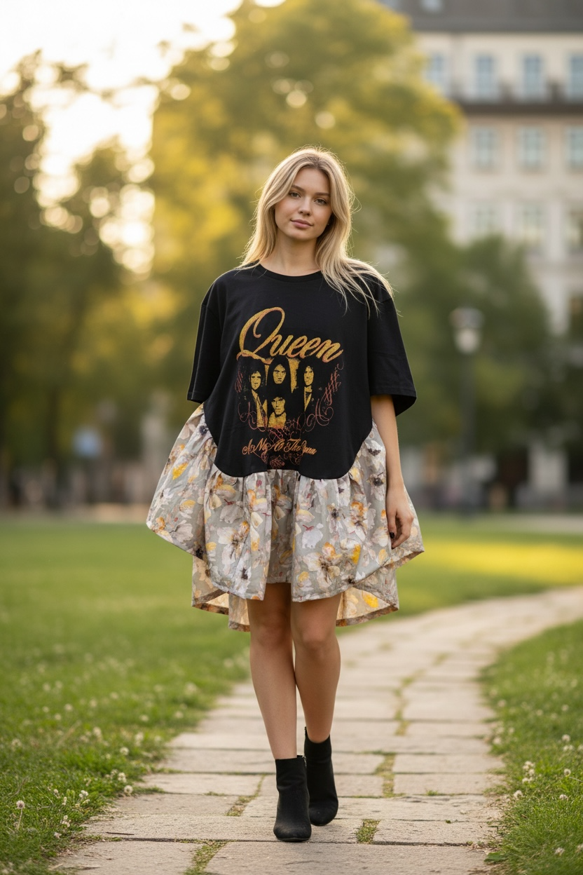 A Night At The Opera Rock Angel Poncho One Size Fits a Small to 3X Oversized