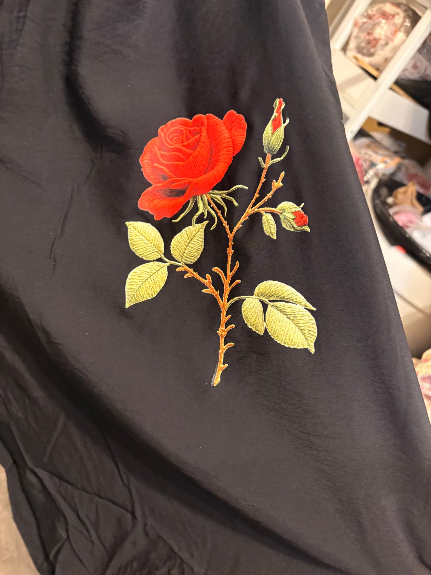 Black Rose Upcycled Bloomers OVERSIZED Fits An XL to 3X