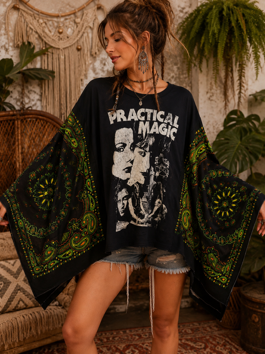 Magic Bandana Poncho One Size Fits a Small to XXL (short length)