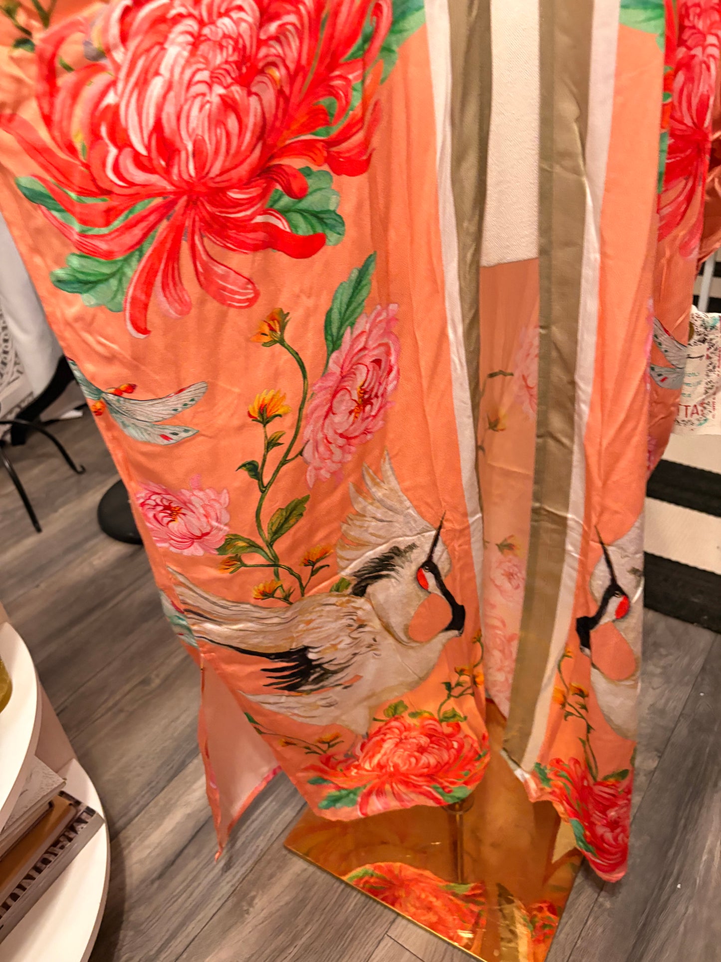Legend of the Crane Kimono by Aratta One Size Fits a Small to 3X
