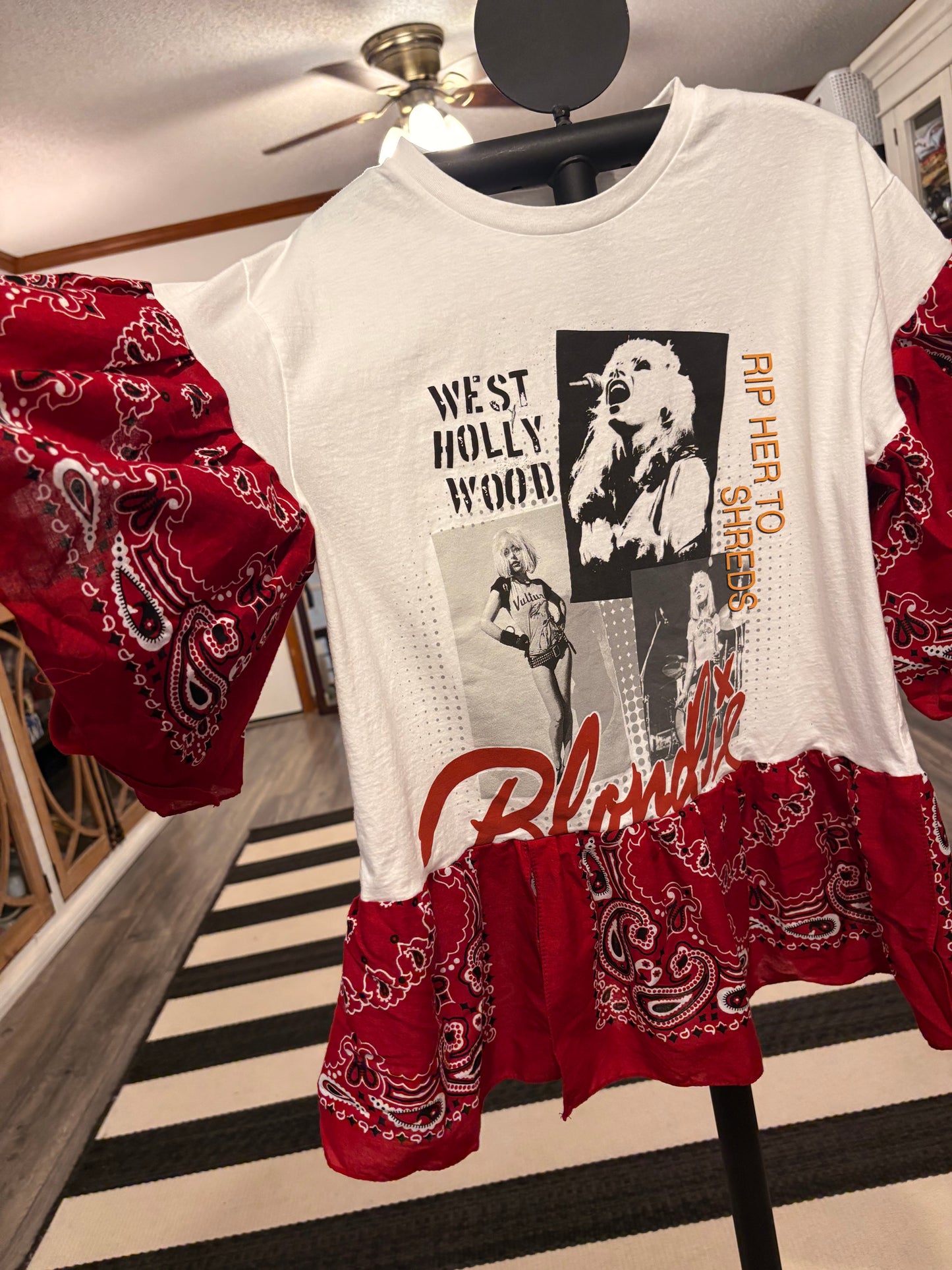 Call Me Bandana Baby Doll Tee Fits a Small to Large
