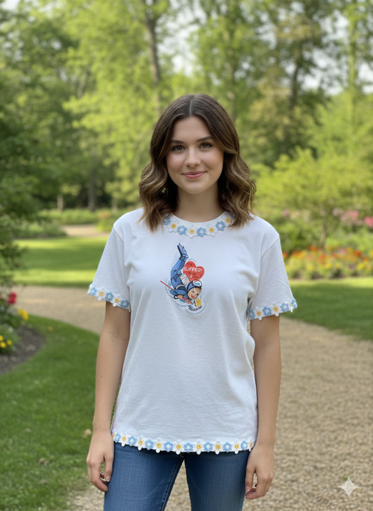 Flipped Over You “Junk” Tee One Size Fits a Small to Large