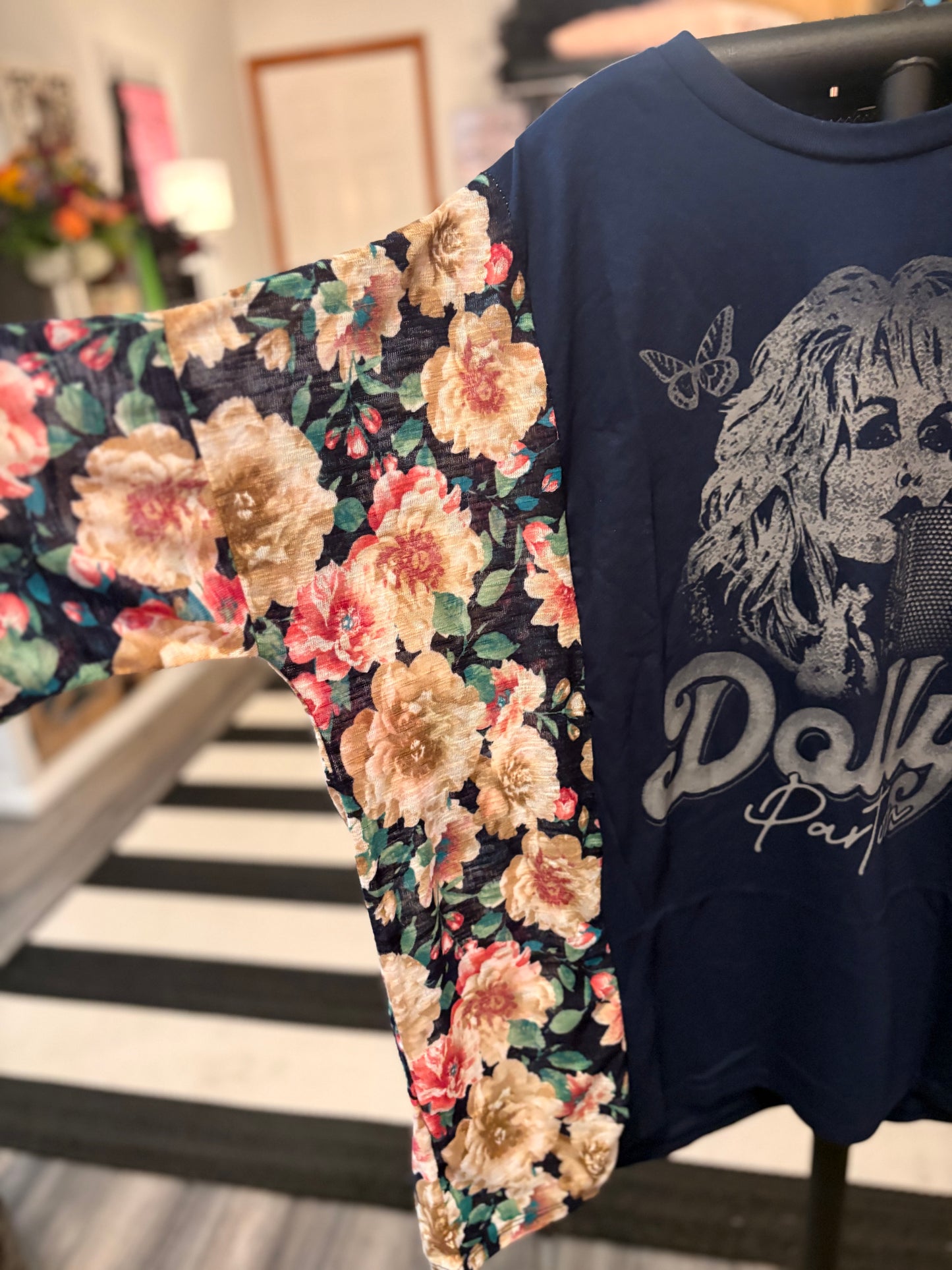 Dolly Upcycled Drop Sleeve Top One Size Fits a Small to XXL