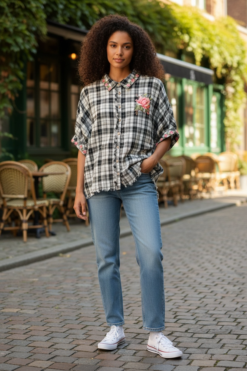 Turning Up Roses “Junk” Top One Size Fits a Small to XXL