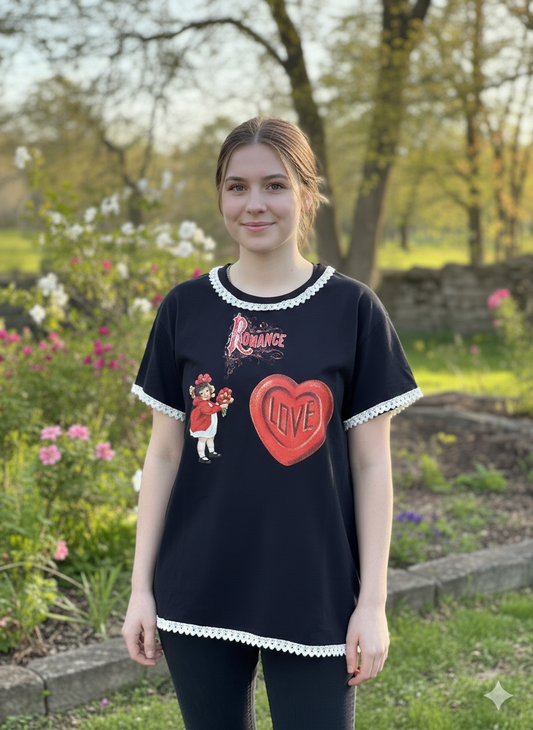 Love and Romance “Junk” Tee One Size Fits a Large to 2X