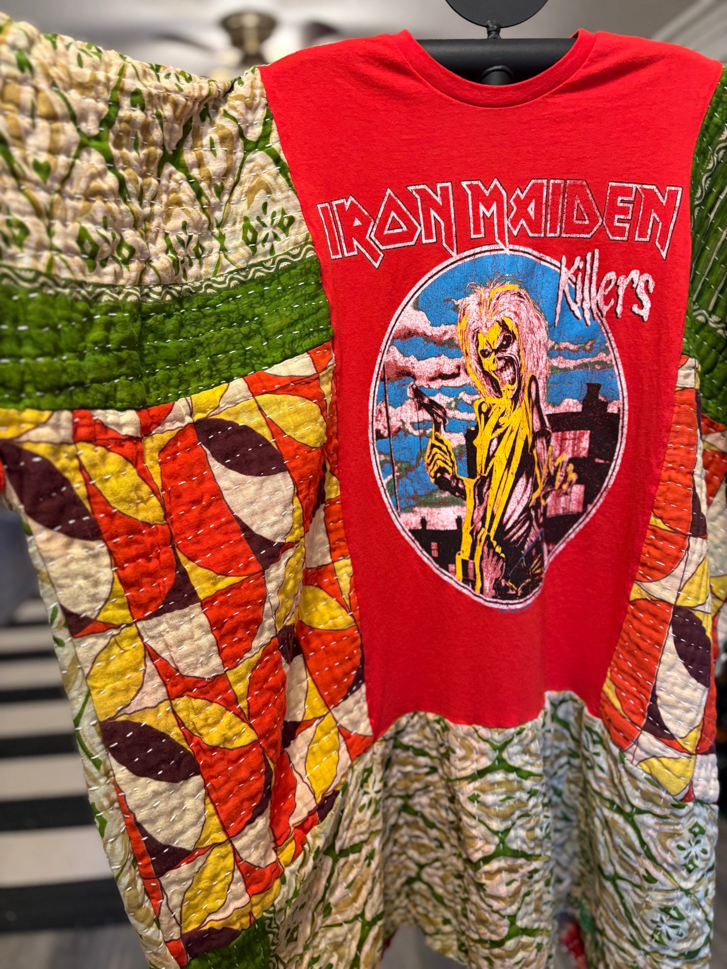 Iron Maiden Upcycled Kantha Dress/Tunic Fits a Small to XXL Comfortably