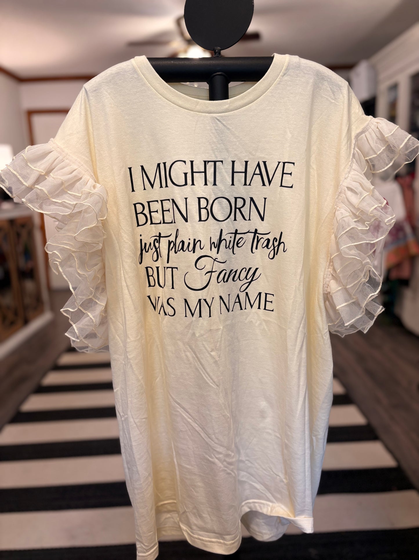 Fancy Ruffle Tee : Large/XL