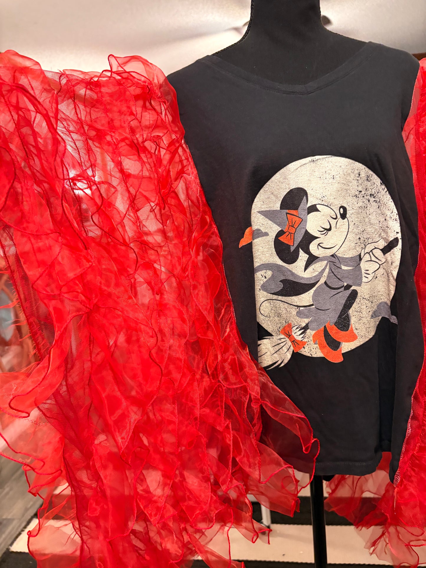 The Sweetest Witch Rockstar Ruffle Top One Size Fits a Small to XXL