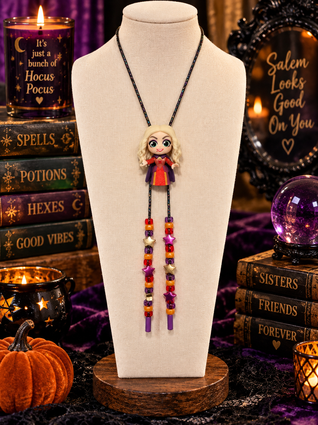 A Bunch Of Witches Handmade Bolo Necklace