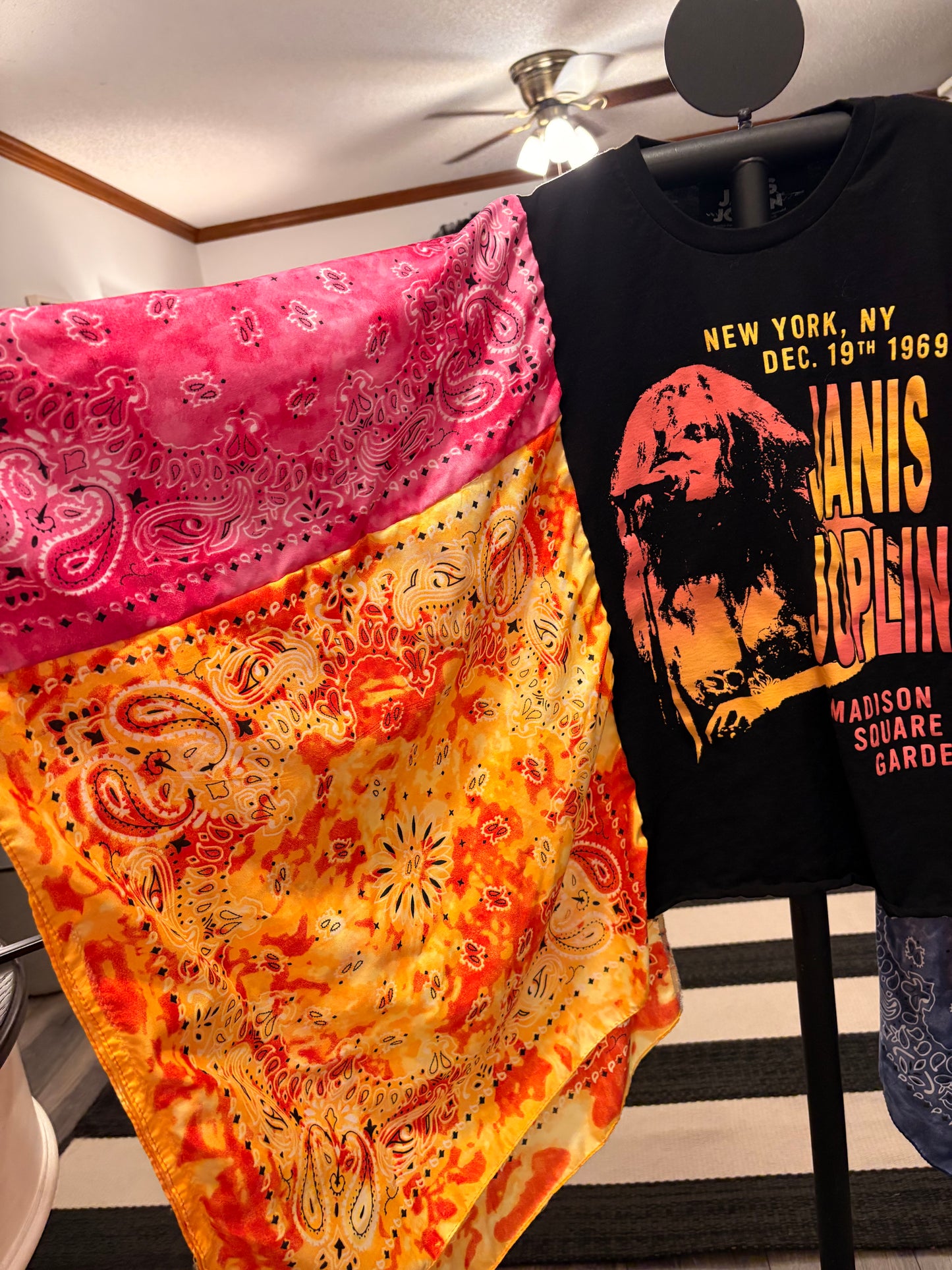 Janis Bandana Poncho Tee Fits a Small to XXL