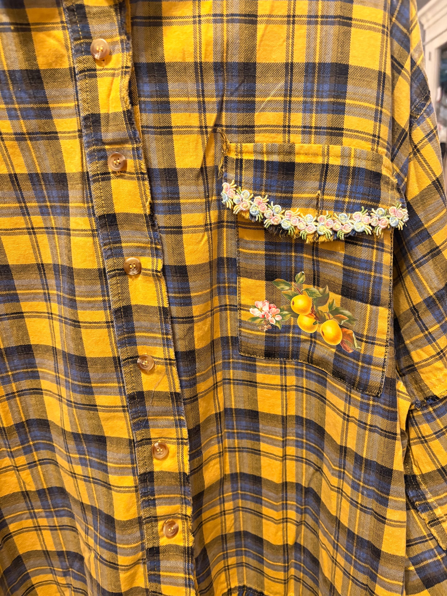 Petunia Bunny “Junk” Flannel Very Long Length One Size Fits an XXL-3X 16-20