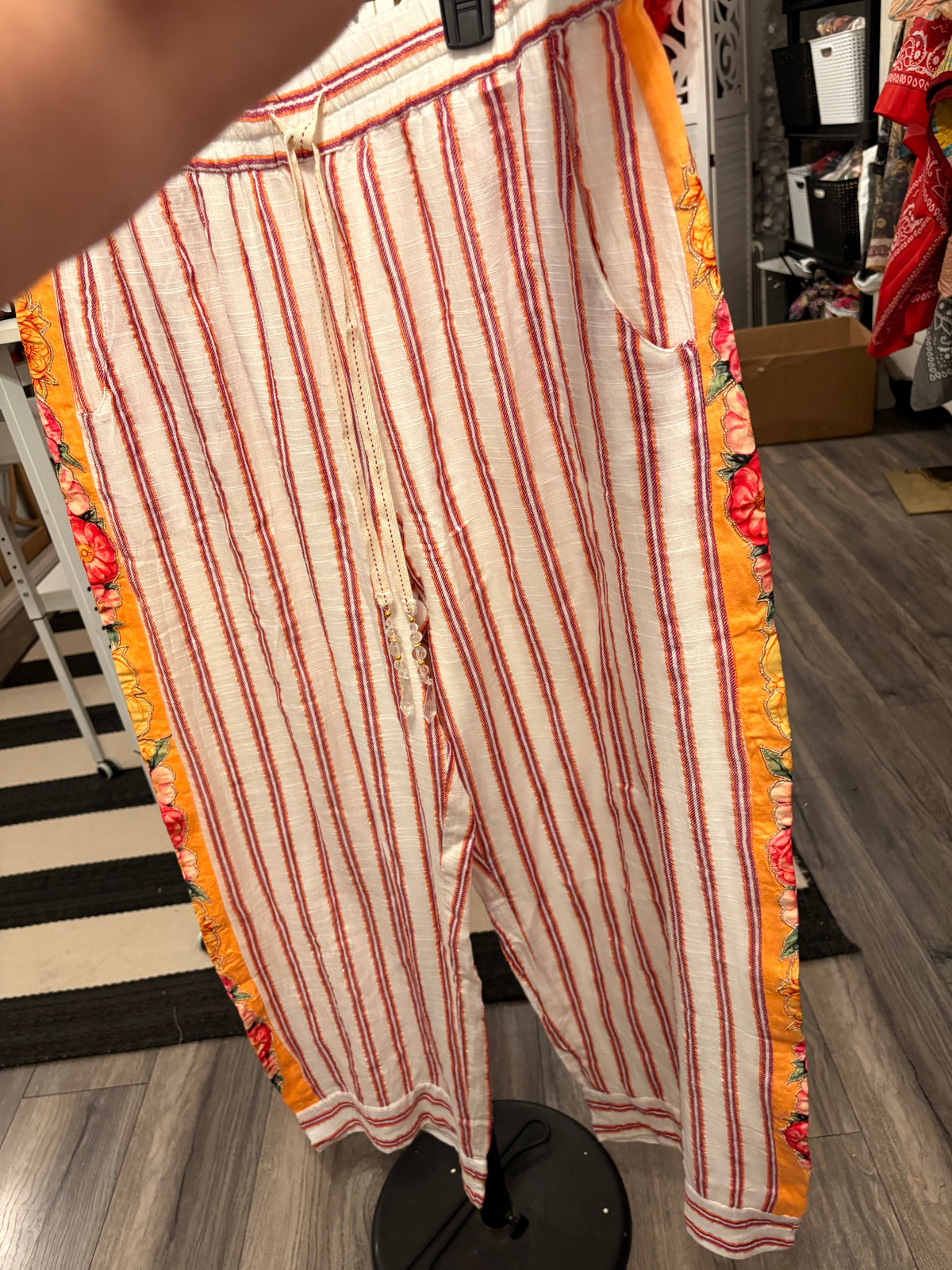 Striped Goddess Pants by Aratta XL 12/14