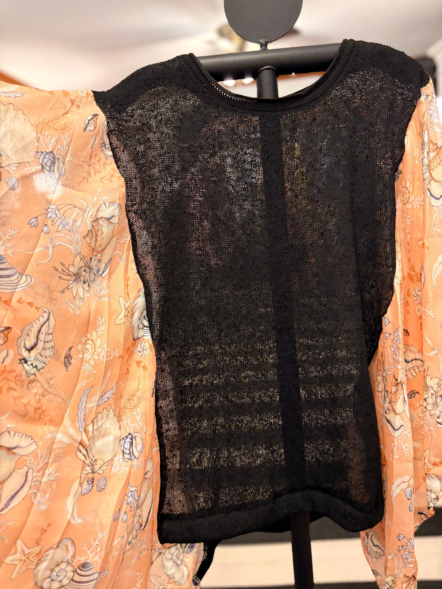 Ursula Upcycled Kimono Top with One Size Fits a Small to 3X