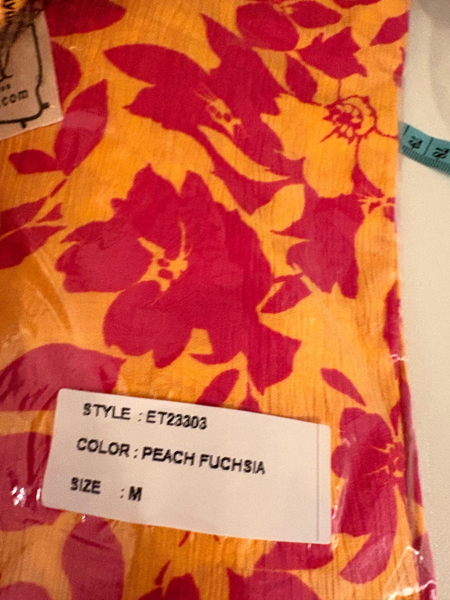Yellow and Fuchsia Blouse