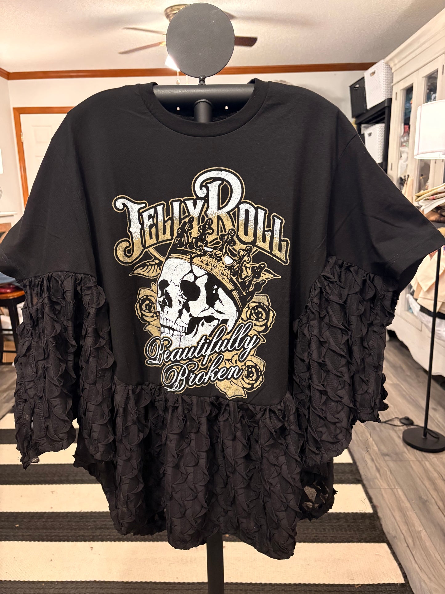 Beautifully Broken Rock Angel Poncho One Size Fits a Small to 3X Oversized