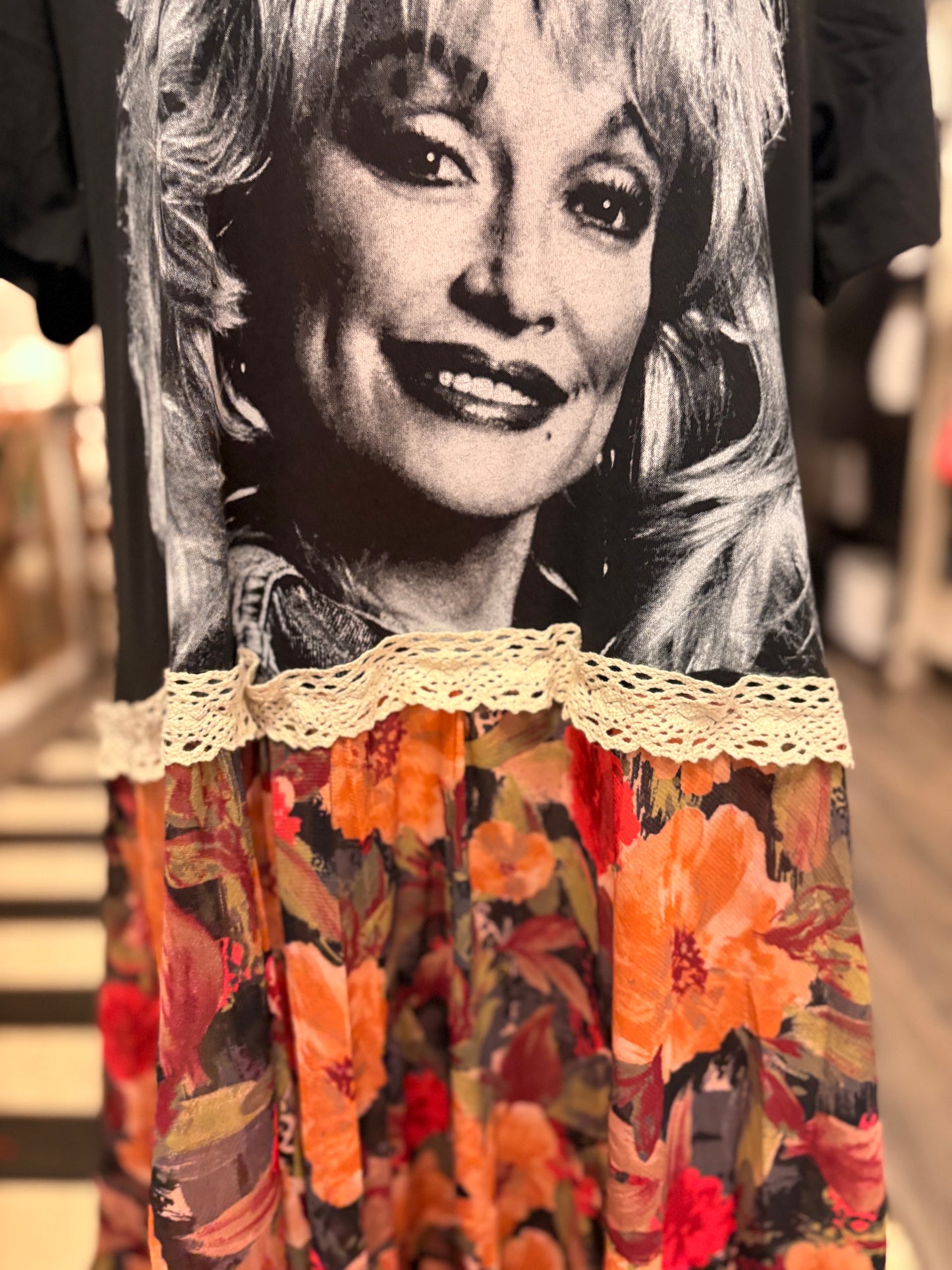 Hello Dolly Upcycled Rockstar Fairytale Dress One Size Fits an XS to Large Oversized! MAXI Length