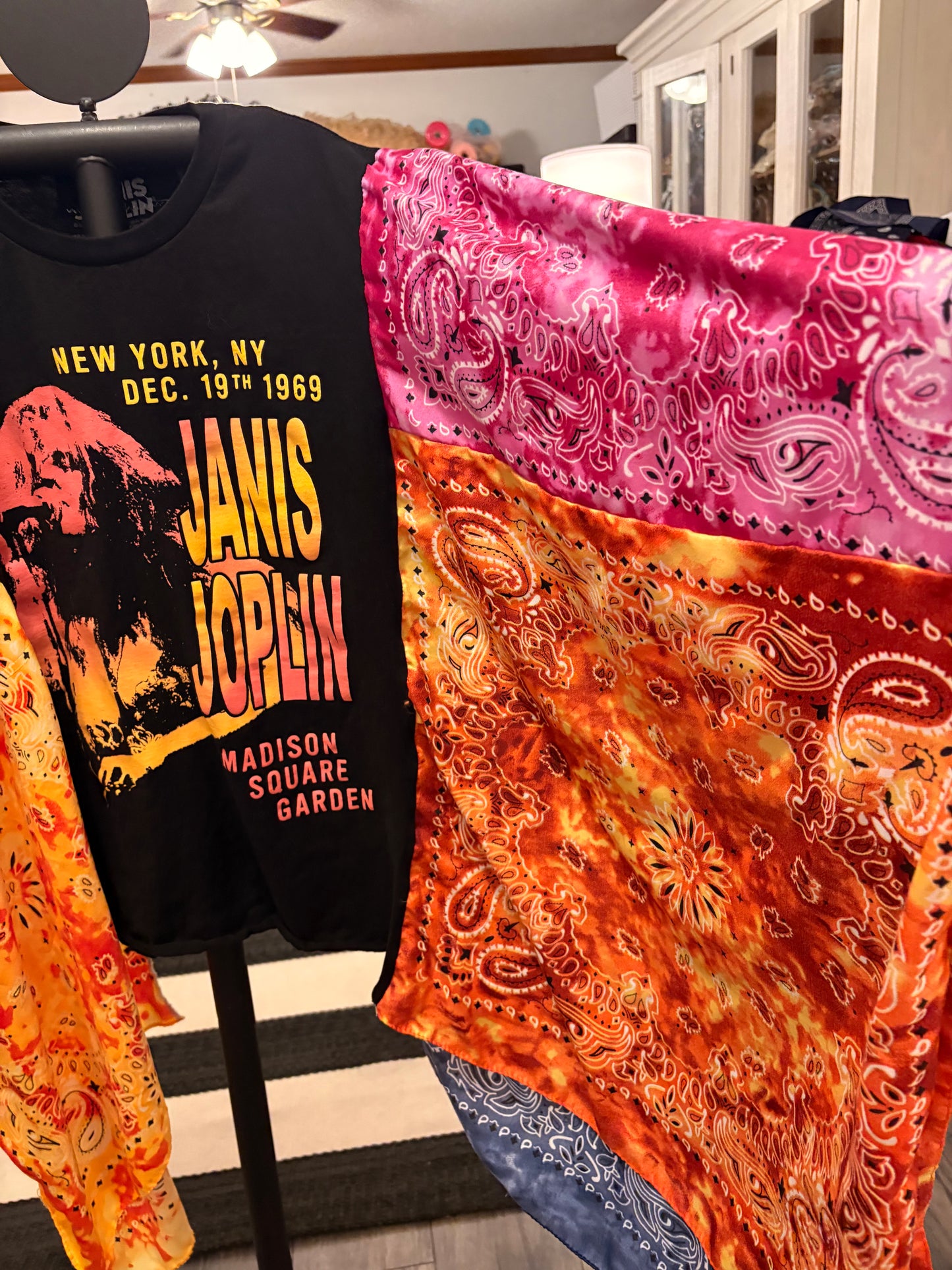 Janis Bandana Poncho Tee Fits a Small to XXL