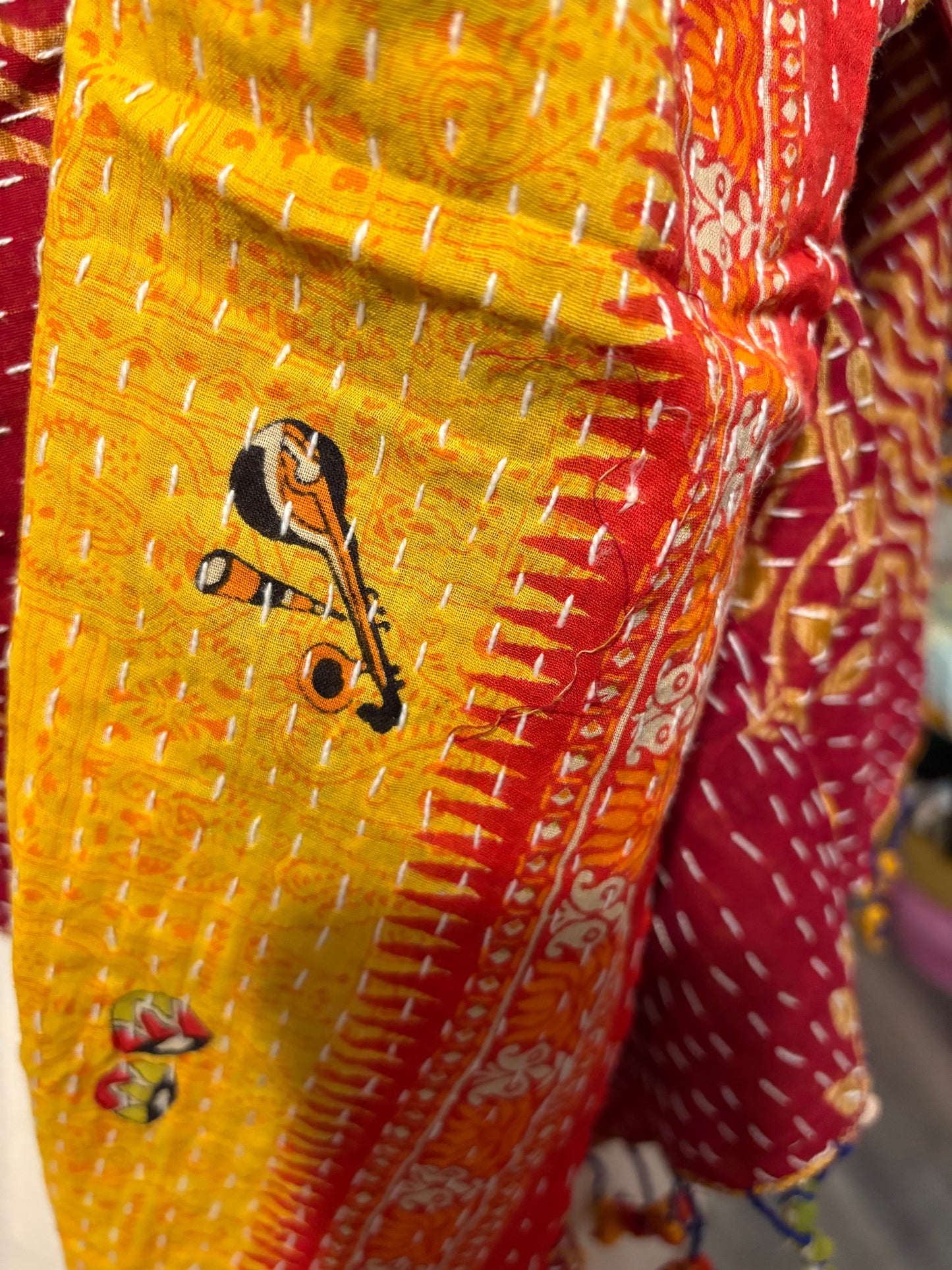 Courtney Cotton Kantha Scarf