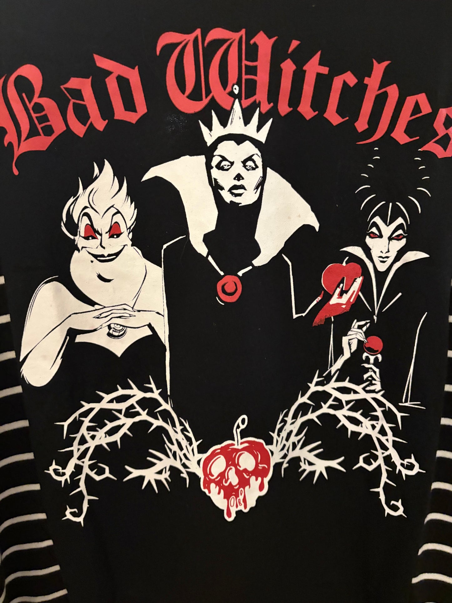 Bad Witches Upcycled Drop Shoulder Tee Fits a Small to XLarge