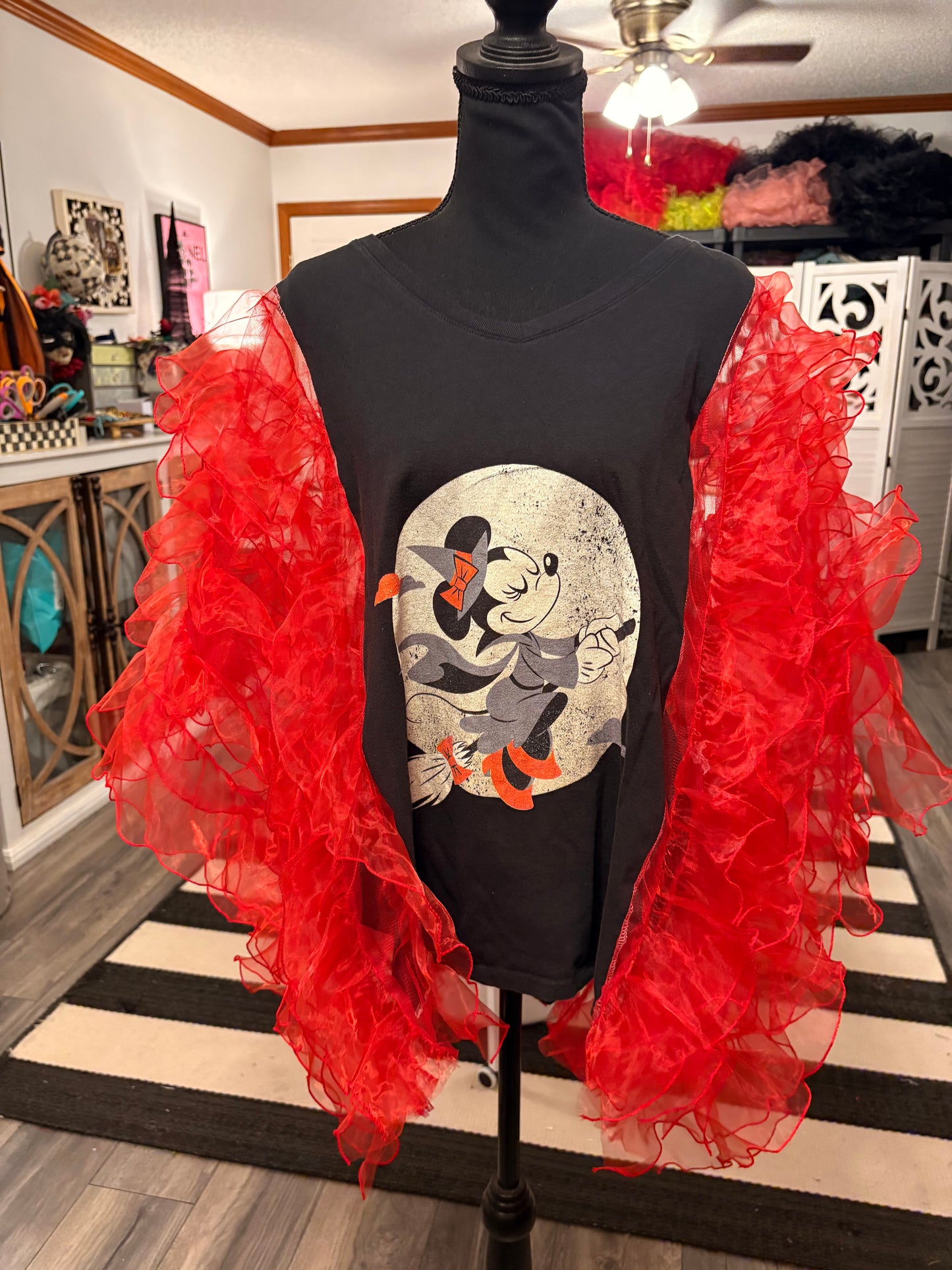 The Sweetest Witch Rockstar Ruffle Top One Size Fits a Small to XXL