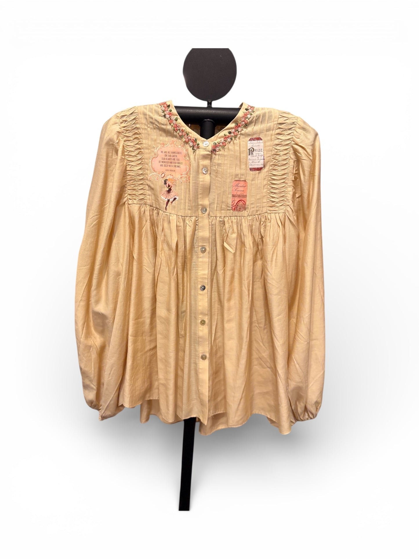 Gypsy Upcycled Speak To Me Shirt Fits a Small to XL (2-14)