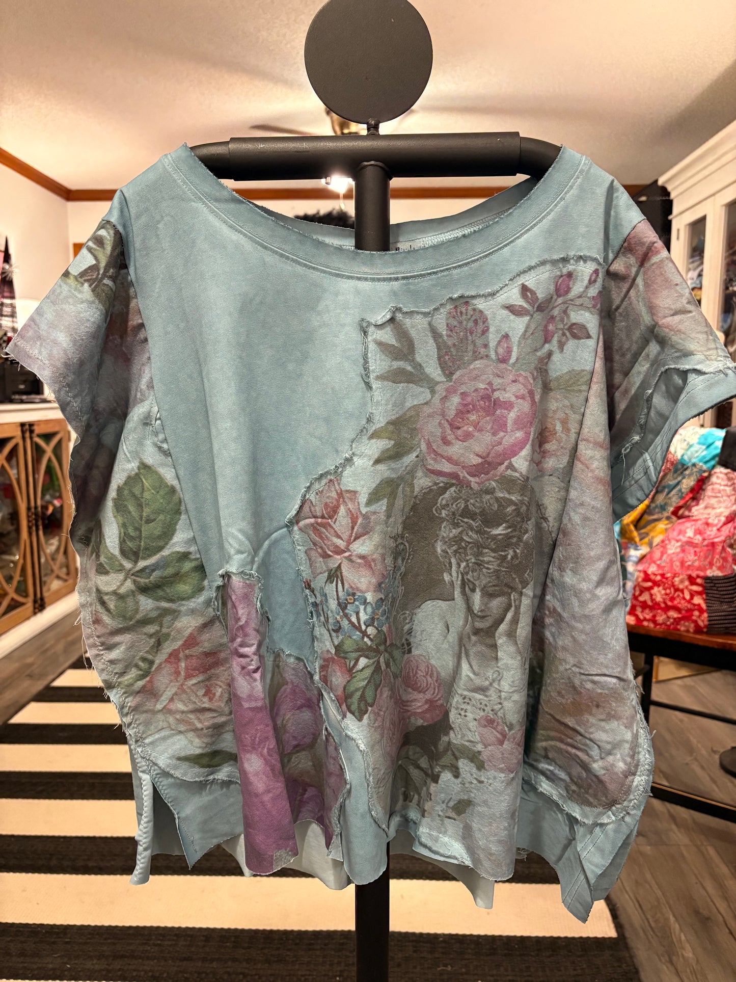 Butterfly Refashioned Poncho One Size Fits a Small to XL