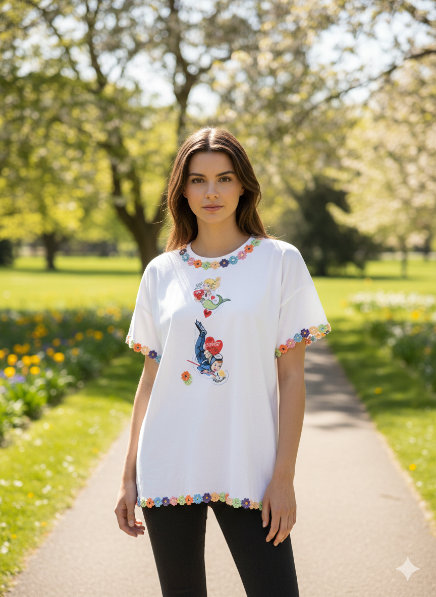 Flipped For You “Junk” Tee One Size Fits an XL to 3X