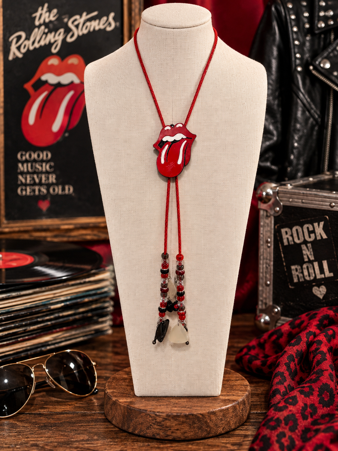 Stones Handmade Bolo Necklace