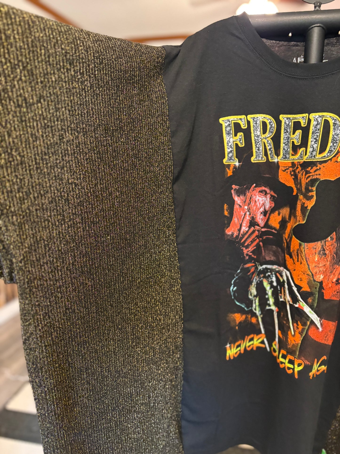 Freddy Upcycled Drop-Sleeve Knit Tee Dress One Size Fits a Small to 3X